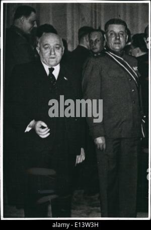 Mar. 27, 2012 - Matyas Rakosi Hungary's Communist boss with a Pad Stock