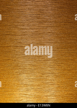 real brushed golden metal background Stock Photo