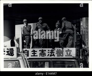 Apr. 04, 2012 - Right wing Extremists Staged various Demonstrations in the streets of Tokyo, Protesting the signing and Ratification of the japan -china Friendship treaty on Oct. 23. 78. Stock Photo