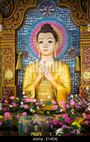 Buddha statue in Dhammikarama Burmese temple, George Town, Penang, Malaysia Stock Photo