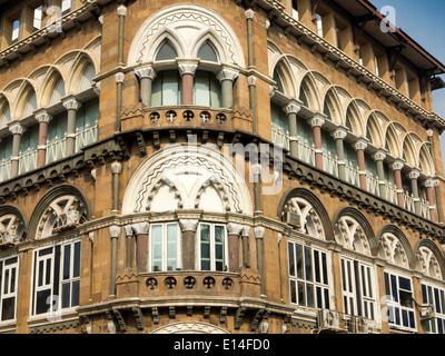 India, Mumbai, Fort District, Veer Nariman Road, Croma electronics shop building, Indo Saracenic architecture Stock Photo