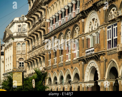 India, Mumbai, Fort District, Veer Nariman Road, Elphinstone Building, Indo Saracenic architecture Stock Photo