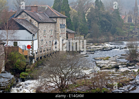 The Corn Mill, Llangollen North Wales, UK Stock Photo