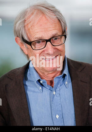 KEN LOACH JIMMY'S HALL. PHOTOCALL. 67TH CANNES FILM FESTIVAL CANNES  FRANCE 22 May 2014 Stock Photo