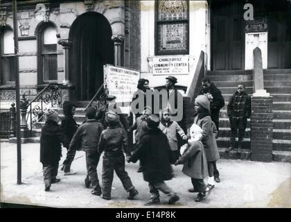 Apr. 12, 2012 - These children are playing in front of Christ Community Church on 130th street. Even the street in front of the Stock Photo