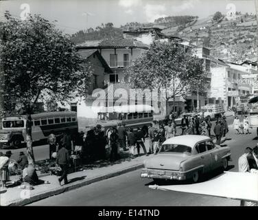 Apr. 18, 2012 - Ecuador - Quito: 24 de Mayo Avenue. It is very outstanding by population and crowded. It is a commercial Avenue, situated in an old part of Quito. Stock Photo