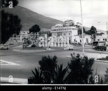 Apr. 18, 2012 - Ecuador - Quito : A small square situated between some avenues from the new section of city. In the middles there is ''Las Focas'' fountain. Stock Photo