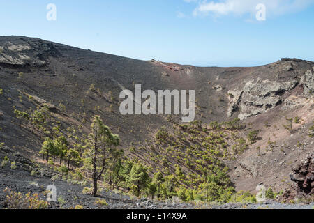 Volcanic landscape, San Antonio Volcano, Monumento Natural de Los Volcanos de Teneguía Park, Fuencaliente, La Palma Stock Photo