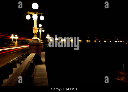 Colorado Bridge at night Stock Photo