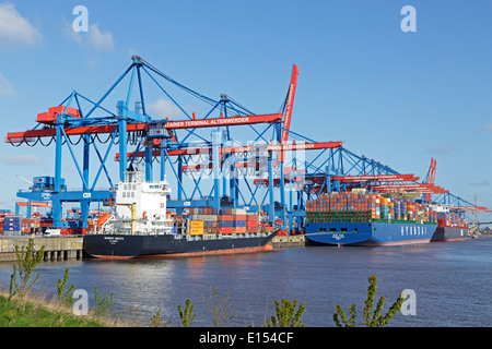 Container Terminal Altenwerder (CTA), Hamburg, Germany Stock Photo