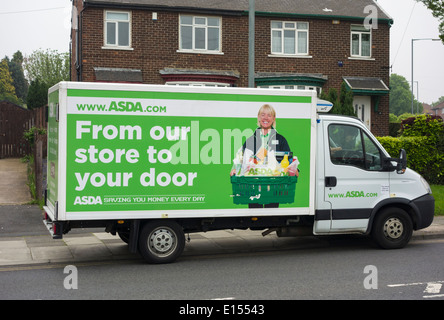 Asda home delivery van. UK Stock Photo
