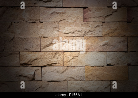 pattern gray color of modern style design decorative uneven cracked real stone wall surface with cement Stock Photo
