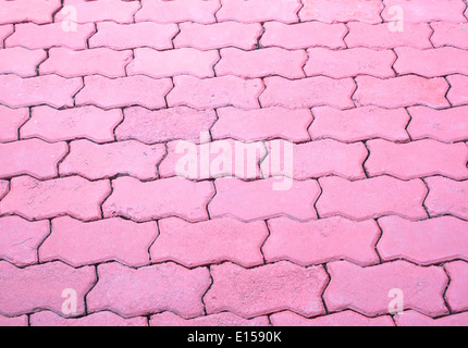 Pathways made from brick red abstract background. Stock Photo