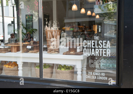 Chelsea Quarter Cafe, Kings Road; Chelsea; London; England; UK Stock Photo