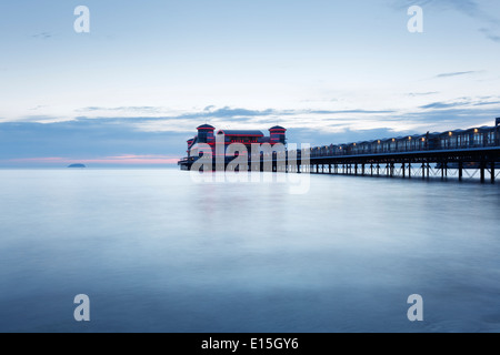 The New Grand Pier at Weston-super-Mare, rebuilt and opened in 2010 after the fire of 2008. Somerset. England. UK. Stock Photo