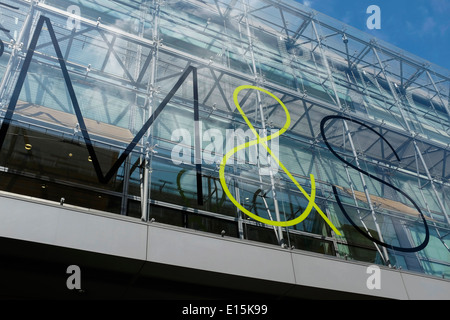 M & S store front in Manchester city centre UK Stock Photo