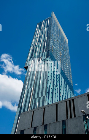 The Beetham Tower Hilton Hotel on Deansgate Manchester UK Stock Photo