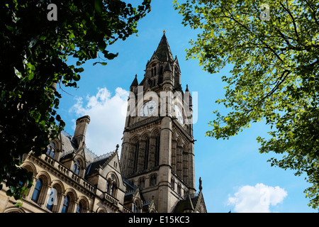 Manchester Town Hall clock tower UK Stock Photo