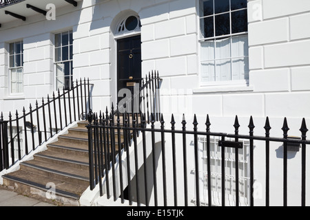 Regency architecture in Royal Crescent, Cheltenham Spa, Gloucestershire UK Stock Photo