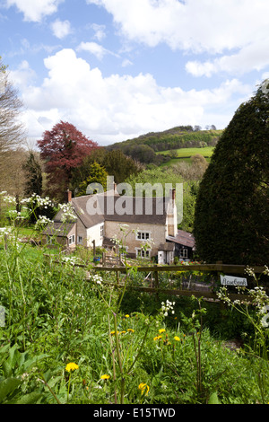 'Rosebank' in the Cotswold village of Slad, Gloucestershire UK - The childhood home of Laurie Lee, author of 'Cider with Rosie'. Stock Photo