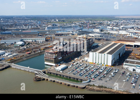 Saint-Nazaire (Pays de la Loire region): the shipyard Stock Photo