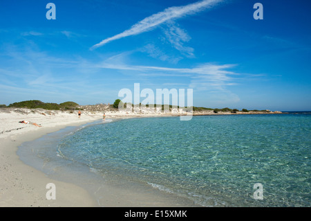 Transparent sea water  at Isuledda beach, San Teodoro, Sardinia, Italy Stock Photo