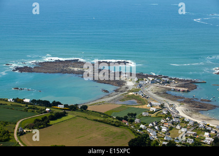 Trédrez-Locquémeau (Côtes d'Armor department): aerial view