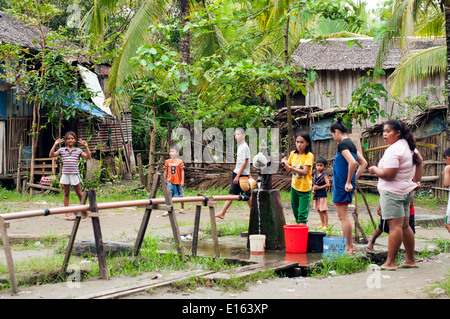 village in Barangay Bading, Butuan, Philippines Stock Photo