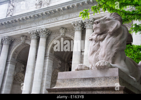 The New York Public Library, Manhattan, New York City. Stock Photo