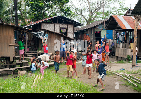 village in Barangay Bading, Butuan, Philippines Stock Photo