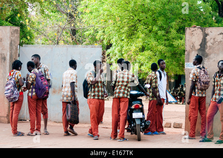 secondary school students, Ouagadougou, Burkina Faso Stock Photo