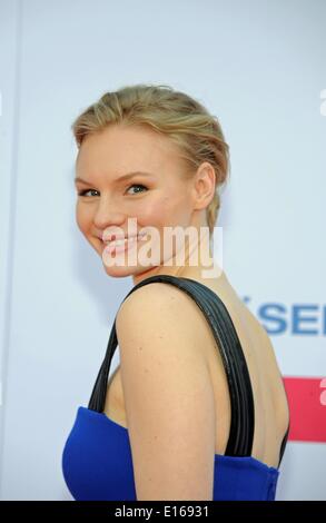 Munich, Germany. 23rd May, 2014. The actress Rosalie Thomass attends the presentation of the Bavarian TV award 2014 in Munich, Germany, 23 May 2014. The Bavarian TV award in shape of a panther is presented since 1989. Photo: Ursula Dueren/dpa/Alamy Live News