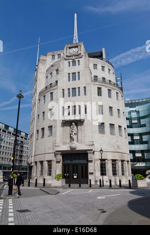 BBC radio and television British broadcasting corporation in London. Stock Photo