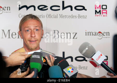 Ex Real Madrid football-player Jose Maria Gutierrez Hernandez/Guti promotes the new Mercedes-Benz Mecha at Moma Club, Madrid Spain Stock Photo