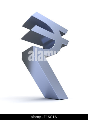 Indian Rupee Symbol Stock Photo