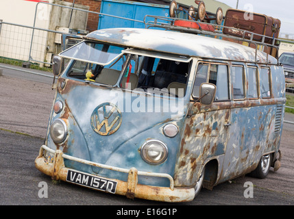 Rat Looking VW Camper at the Santa Pod Raceway England Stock Photo