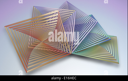 Square shape multi color Stock Photo