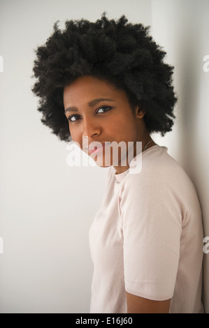 Portrait of young woman, Milano, Italy Stock Photo