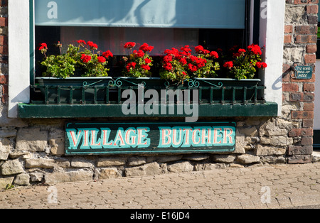 Butchers Shop, Llantwit Major, Vale of Glamorgan, South Wales, UK. Stock Photo