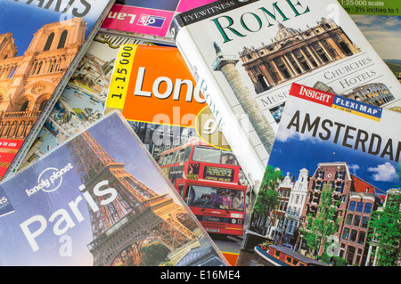 European travel and holiday guides Stock Photo