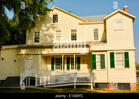 An historic clapboard building now houses the Cumberland Island ...