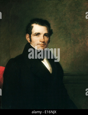 Portrait of Luman Reed by Asher Brown Durand, 1835 Stock Photo