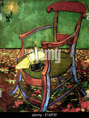 Paul Gauguins Armchair by Vincent Van Gogh, 1888 Stock Photo