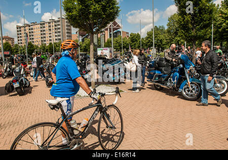 Turin, Italy. 24th May, 2014. Italy Piedmont Turin Mirafiori Motor Village Saturday 24th and Sunday 25th May 2014, for the first time in their history, the legendary Jeep ® and Harley-Davidson brand, have teamed up in a big event with beneficial intent (in favor dell'IRCC, the Institute of Cancer Research Candiolo ). In the spaces of the Mirafiori Motor Village, are being two days of fun and full of many initiatives: Credit:  Realy Easy Star/Alamy Live News Stock Photo