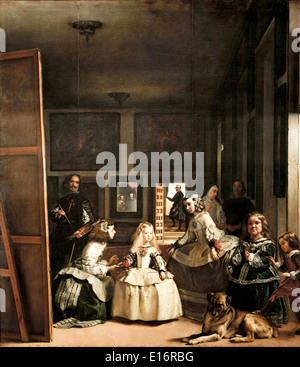 ほかの方発送×Velázquez【Las Meninas】複製画 Las Meninas (detail-1) 1656-57 by Diego Rodriguez de Silva y