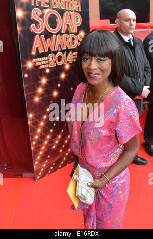 London, UK. 24th May 2014 :  Diane Parish arrives at The British Soap Awards Hackney Empire in London. Credit:  See Li/Alamy Live News Stock Photo