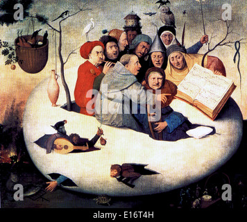 The Concert in the Egg by Hieronymus Bosch, 1480 Stock Photo