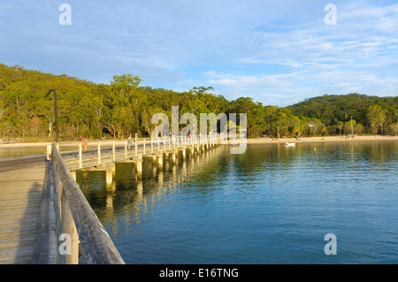 Kingfisher Bay Resort Jetty, Fraser Island, Queensland, QLD, Australia Stock Photo