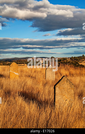 Ross Australia / The historic old Ross cemetery in Tasmania. Stock Photo