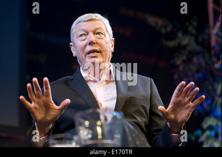 Alan Johnson Labour Party Politician speaking about his early life & politics at Hay Festival 2014 Hay on Wye Powys Wales UK   ©Jeff Morgan Stock Photo